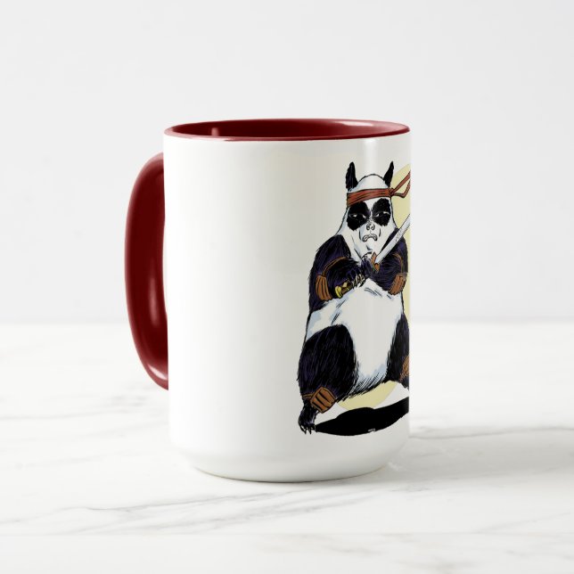 Samurai-Panda Tasse (Vorderseite Links)