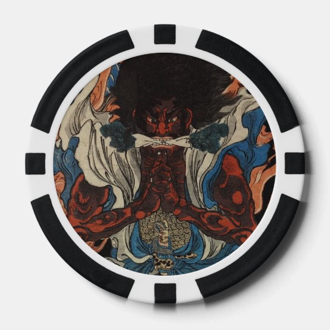 Samurai Pokerchips (Vorderseite)