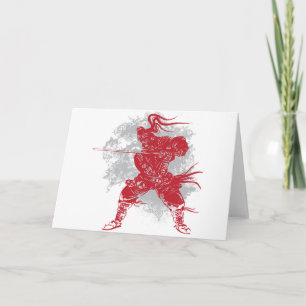 Samurai-Pose Karte
