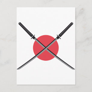 Samurai Postkarte