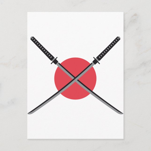 Samurai Postkarte (Vorderseite)