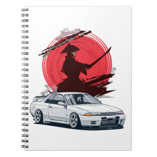 Samurai R32 japanisches Auto Notizblock