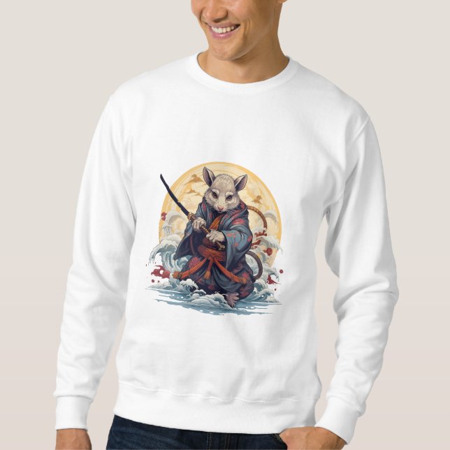  Samurai rat  Basic Sweatshirt (Vorderseite)