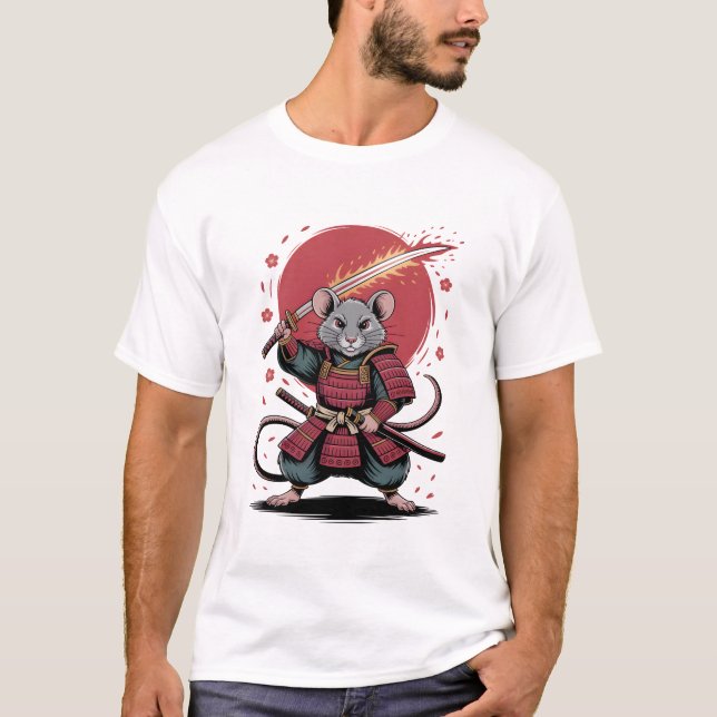Samurai Rat Men's T-Shirts (Vorderseite)