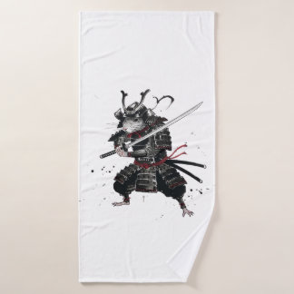 Samurai Rat warrior Badehandtuch