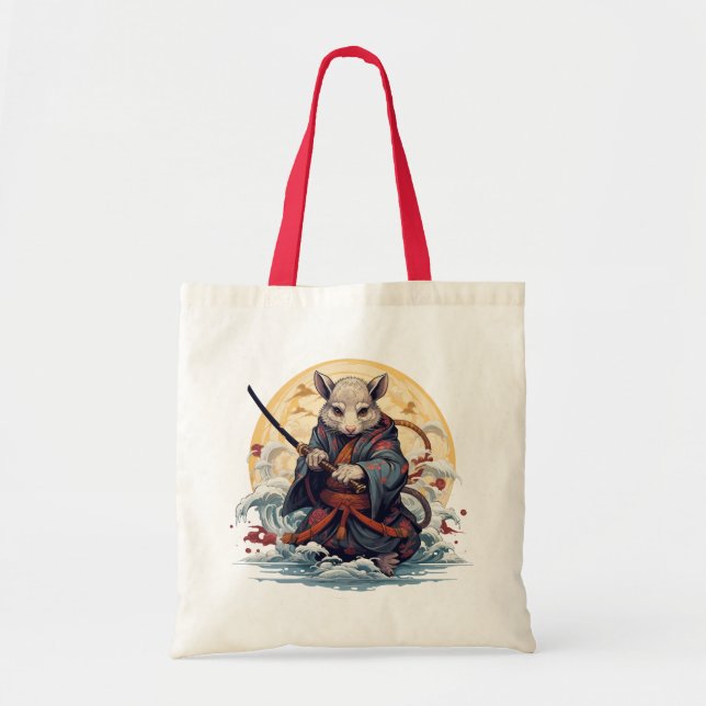 Samurai-Ratte Damen-Taschen Tragetasche (Vorne)