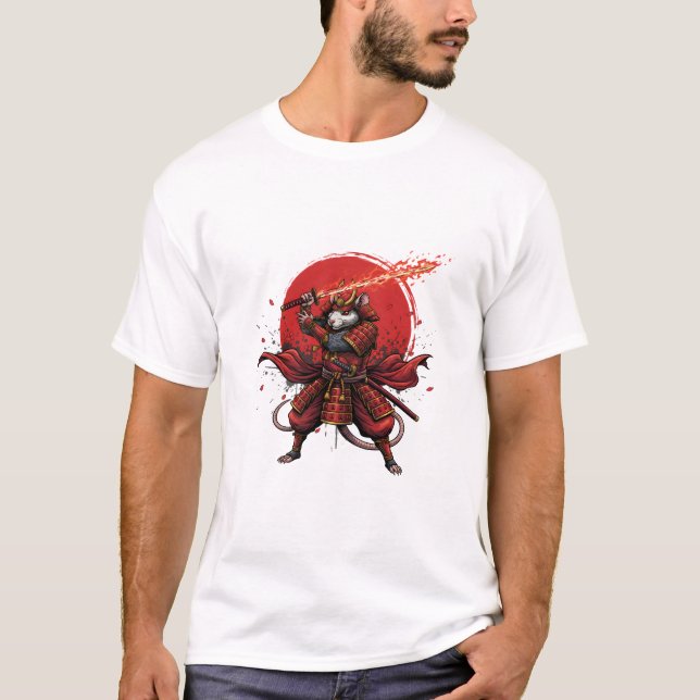 Samurai-Ratte Herren T-Shirts (Vorderseite)