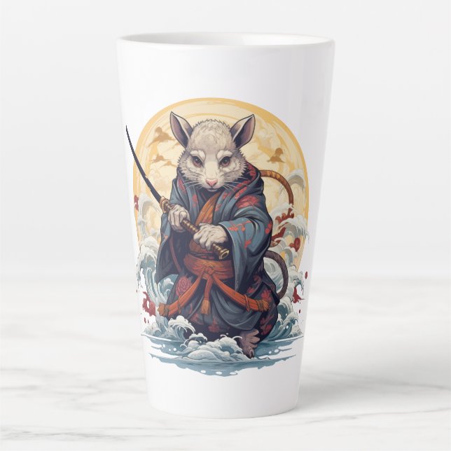 Samurai-Ratte  Milchtasse (Vorderseite)