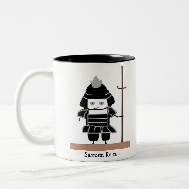 Samurai-Reis-Tasse Zweifarbige Tasse (Links)