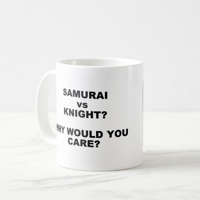 Samurai / RitterTasse Kaffeetasse (Vorderseite Links)