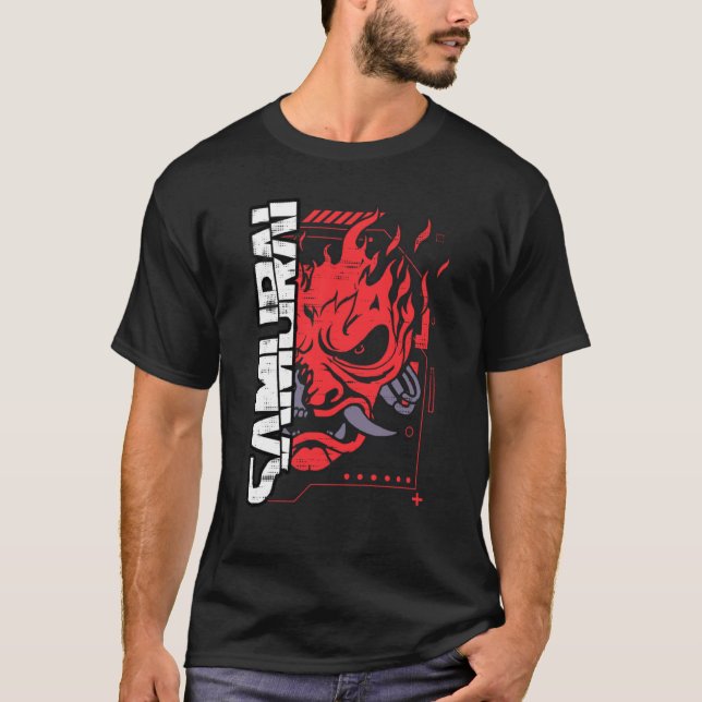 Samurai-Rockband-Vintage-Geschenk T-Shirt (Vorderseite)