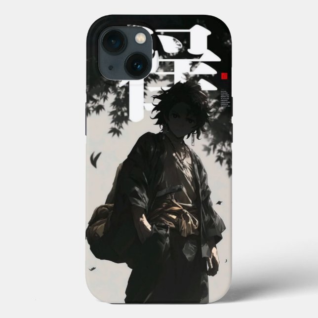 Samurai Ronin: Schwarz-Weiß-Tinte Case (Rückseite)