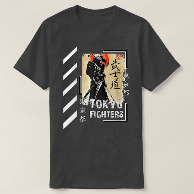 Samurai Ronin Streetwear Japan Tokyo Style Clothin T-Shirt (Design vorne)