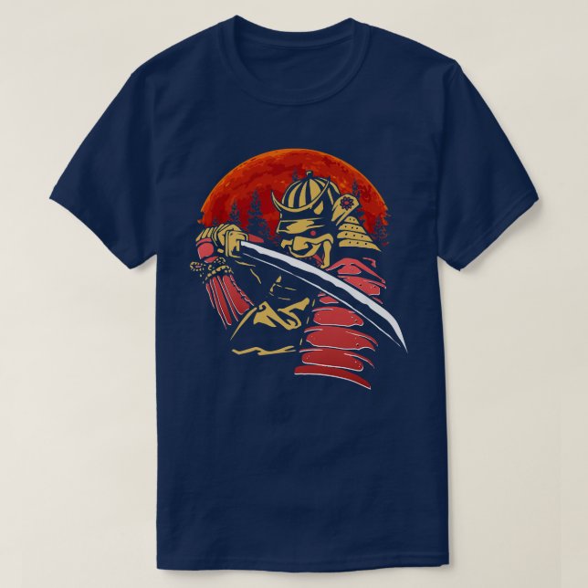 Samurai Samurai-Maske (2) T-Shirt (Design vorne)