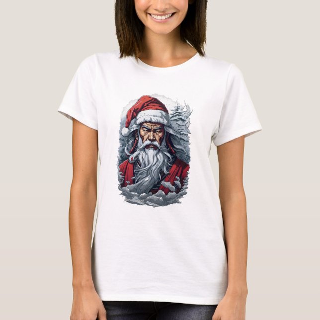 Samurai Santa Claus T-Shirt (Vorderseite)