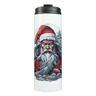 Samurai Santa Claus Thermosbecher