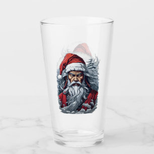 Samurai Santa Warrior Weihnachtsgeschenk Glas
