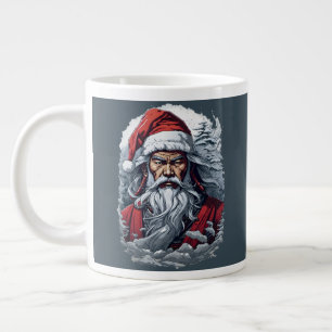 Samurai Santa Warrior Weihnachtsgeschenk Jumbo-Tasse