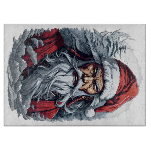 Samurai Santa Warrior Weihnachtsgeschenk Schneidebrett