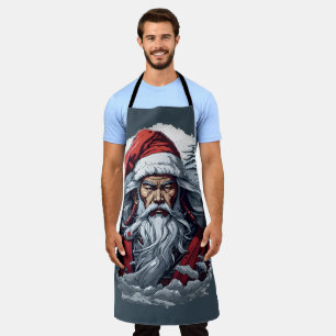 Samurai Santa Warrior Weihnachtsgeschenk Schürze