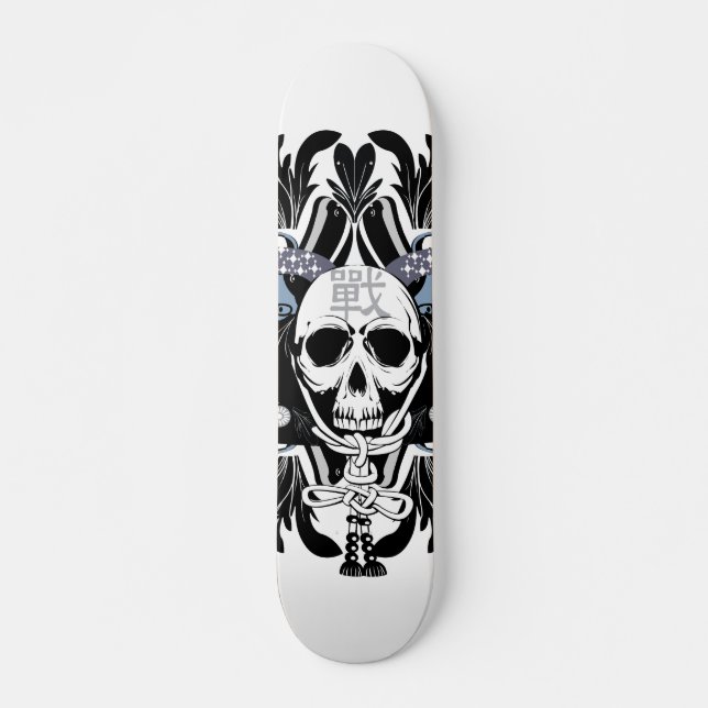 Samurai-Schädel-ursprüngliche Entwurfs-Skateboard Skateboard (Vorne)
