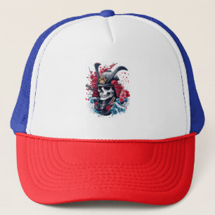 Samurai-Schädelkrieger Truckerkappe