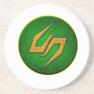 Samurai-Schlangen-Untersetzer Sandstein Untersetzer