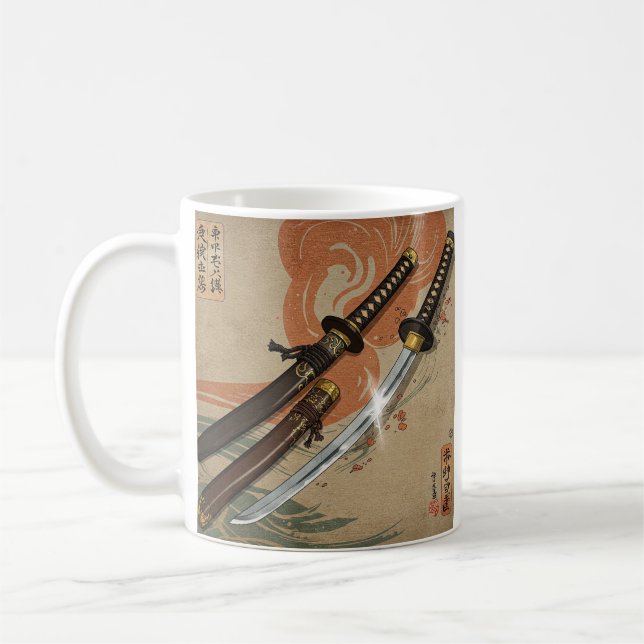Samurai Schwerter Kaffeetasse (Links)