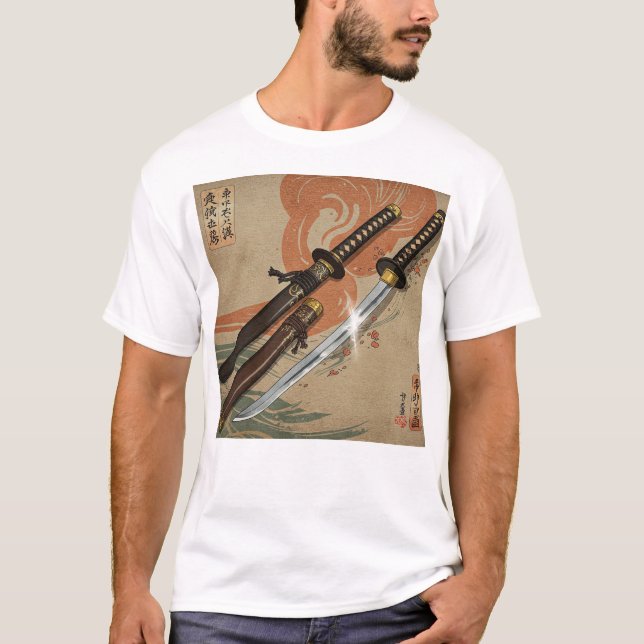 Samurai Schwerter T-Shirt (Vorderseite)