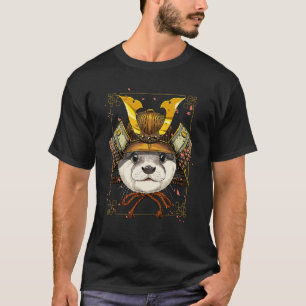 Samurai Sea Otter Japanischer Krieger Bushido Japa T-Shirt