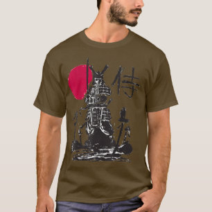 Samurai-Shirt Schwertkämpfer japanische Kampfsport T-Shirt