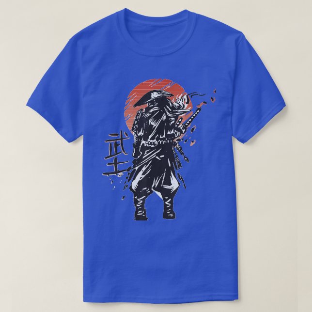 Samurai Shirt Sword Fighter Japanisch Martial Arts (Design vorne)