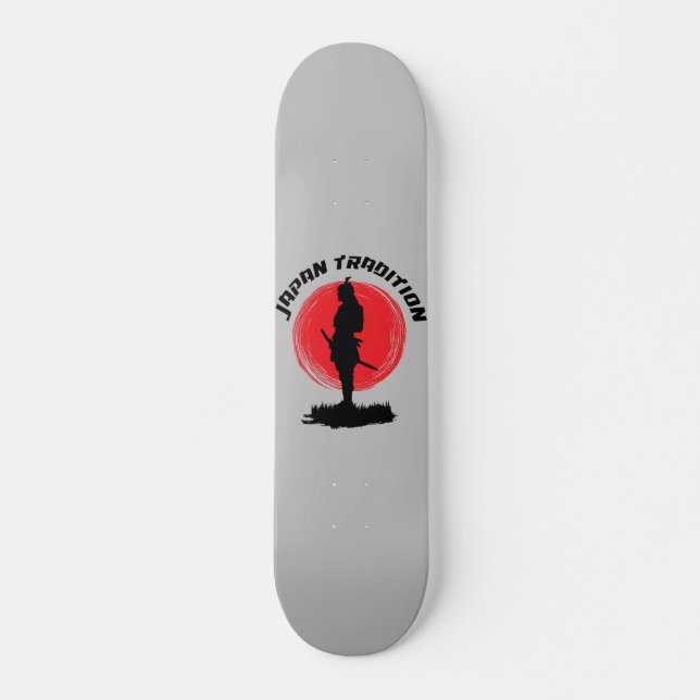 Samurai Shogun Warrior Japan Skateboard (Vorne)