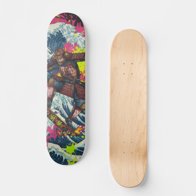 Samurai Skateboard Art – Japanese Spirit & Street  (Vorderseite)