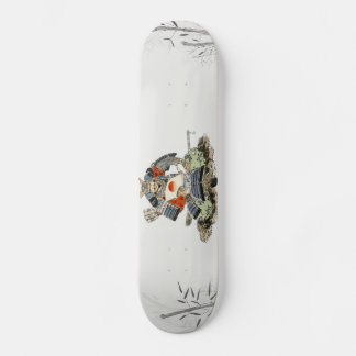 Samurai Skateboards aquarelle Bambuslandschaft