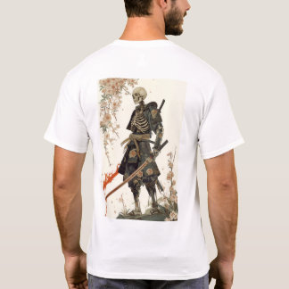 Samurai Skeleton im traditionellen japanischen Arm T-Shirt