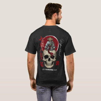 Samurai-Skull-T-Shirt – Dunkler japanischer Kriege T-Shirt
