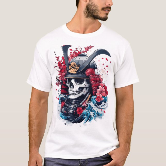 Samurai Skull Warrior T-Shirt (Vorderseite)