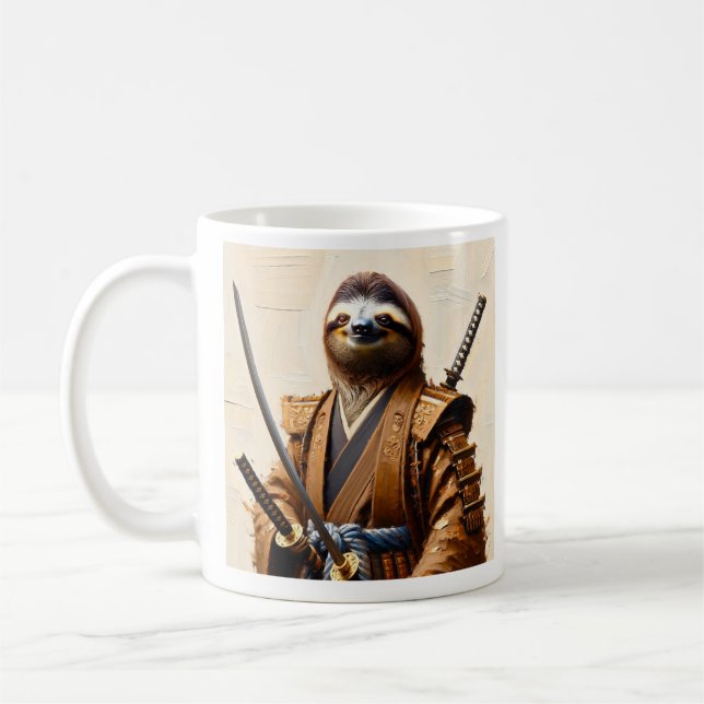 Samurai Sloth Kaffeetasse (Links)
