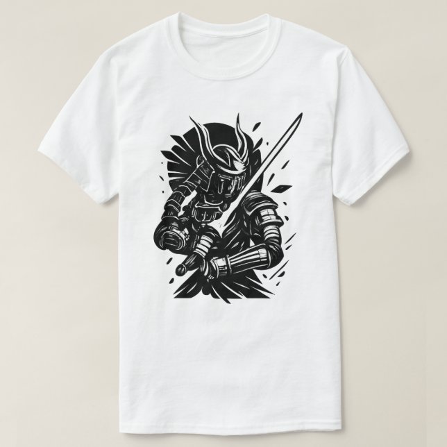 Samurai Spirit: The Art of Strength and Honor T-Shirt (Design vorne)