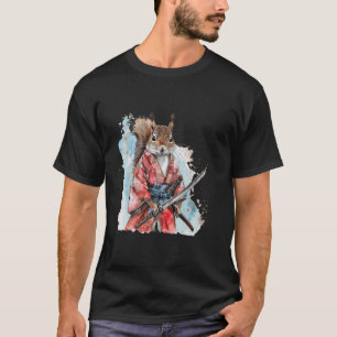 Samurai Squirrel Artwork Samurai Japanisch Ninja S T-Shirt