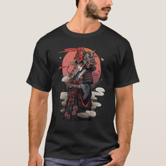 Samurai Stärke und Mut mit Tierköpfen T-Shirt
