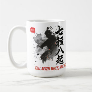 Samurai Sumi-E japanische Kalligrafie Kampfsportar Kaffeetasse