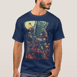 Samurai-Tastaturkrieger japanischer Bushido-Gamer  T-Shirt