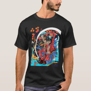 Samurai töi Oni Ogre Monster ukiyo e Japanese Ku T-Shirt