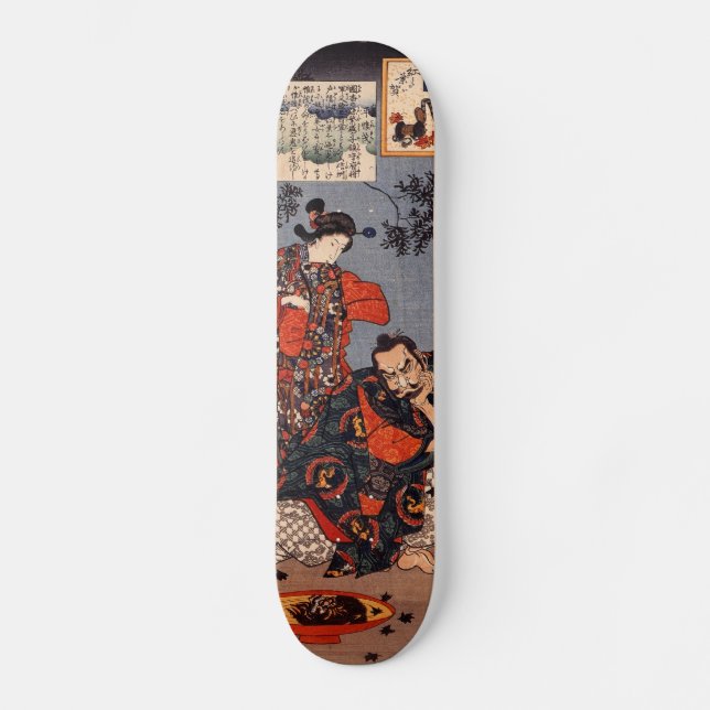 Samurai und Demon Skateboard (Vorderseite)