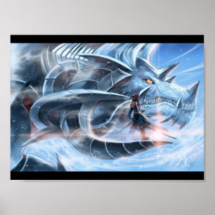Samurai und Eisdrache Poster