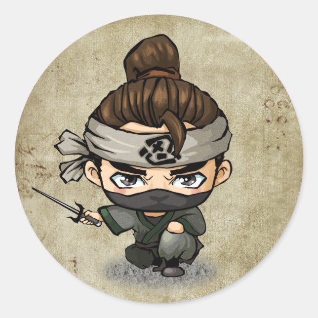 Samurai und Ninja Stickers - Aoshi (Vorderseite)