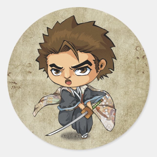 Samurai und Ninja Stickers - Jubei (Vorderseite)