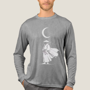 Samurai unter dem zunehmenden Mond – minimalistisc Tri-Blend Shirt